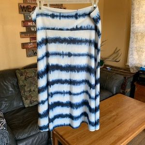 Lularoe Azure Ocean Blue Tie Dye XL